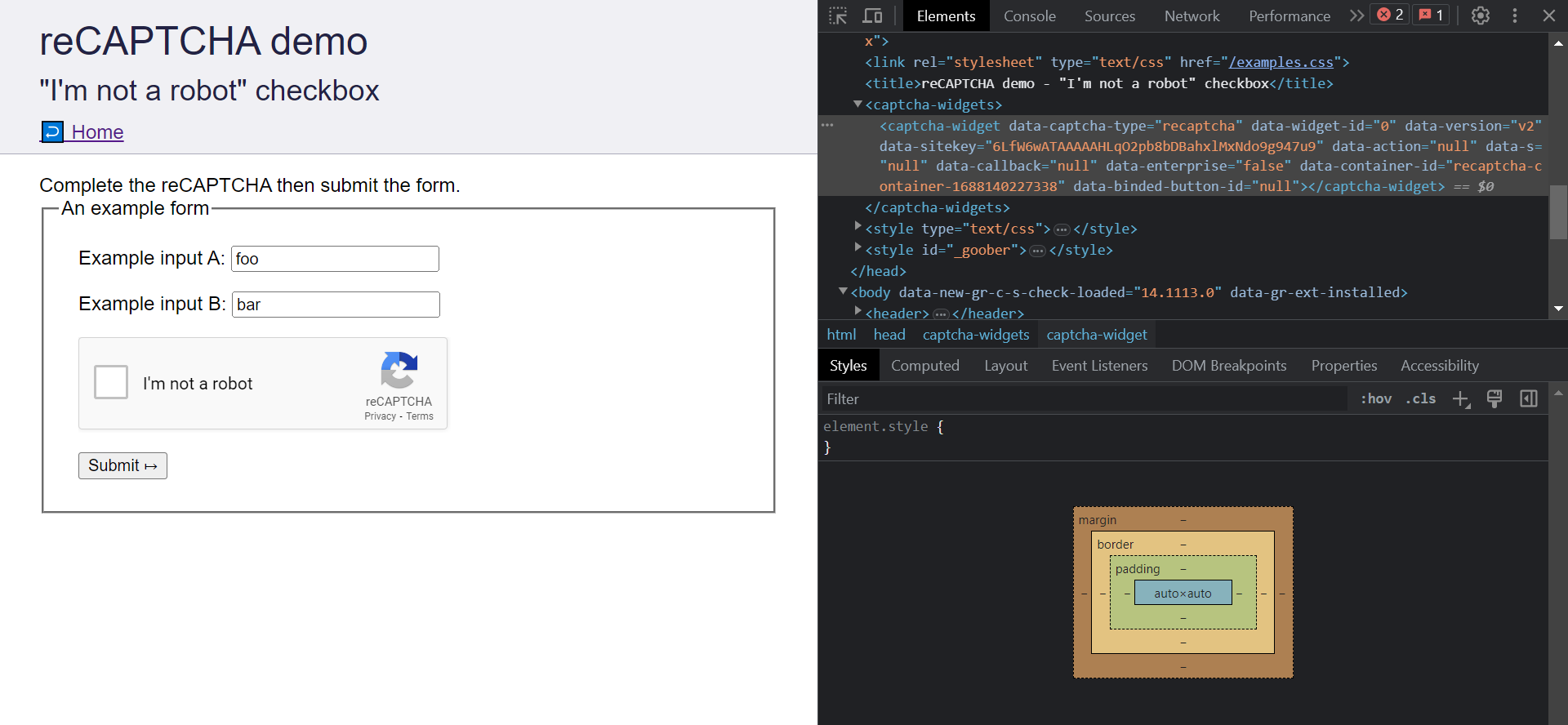 Bypass google recaptcha in python selenium